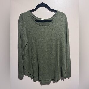 Old Navy Olive Green Long Sleeve Women's Top Large